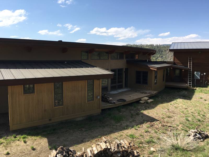 Rocky Top Painting log home restoration — Colorado mountain cabin, La Plata County
