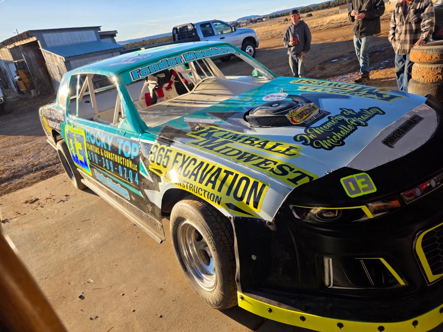 Rocky Top Painting race car sponsorship #03 — Fender Menders