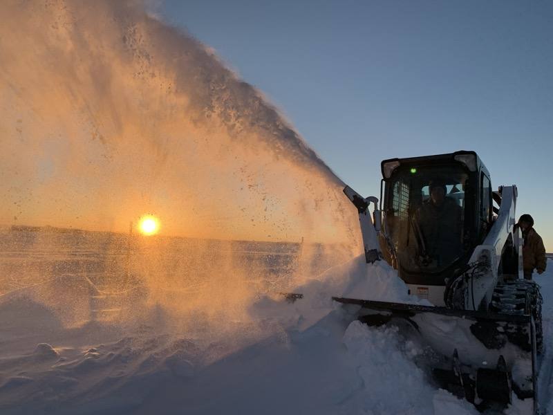 Rocky Top branded Ford F-250 on snow removal job — Durango Colorado