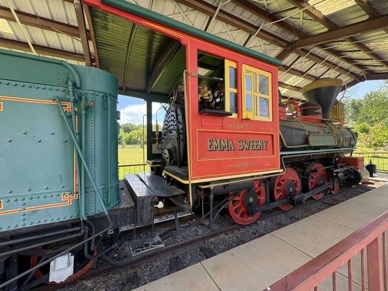 Emma Sweeny locomotive side view — Rocky Top Painting historic restoration